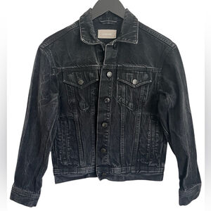 Everlane Faded Black Stiff Denim Jacket Sz XS